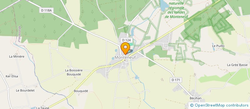 localisation de l'entreprise SCI BRAULT PERE & FILS  MONTENEUF