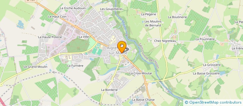 localisation de l'entreprise SCI BRAULT VERGAIN  AIGREFEUILLE-SUR-MAINE