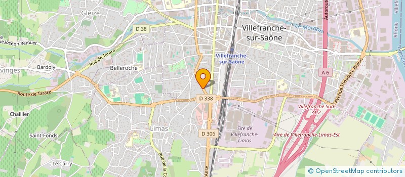 localisation de l'entreprise SCI BRAUN à VILLEFRANCHE-SUR-SAONE