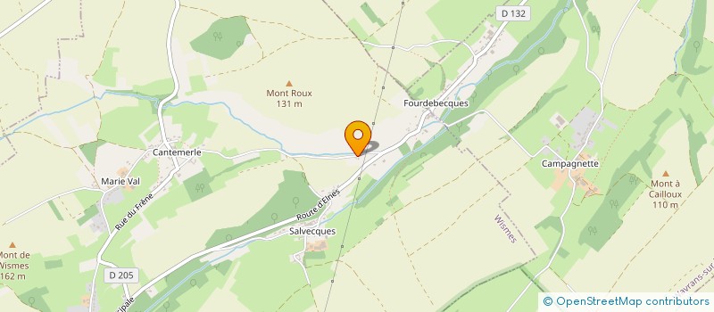 localisation de l'entreprise SCI BRAURE  WISMES