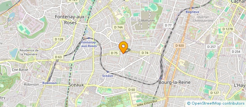 localisation de l'entreprise SCI BRAVAL à SCEAUX