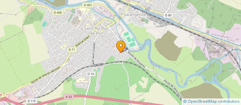 localisation de l'entreprise SCI BRAVANE  SAINT-NICOLAS-DE-PORT