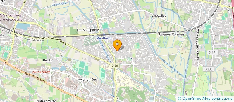 localisation de l'entreprise SCI BRAVED  AVIGNON