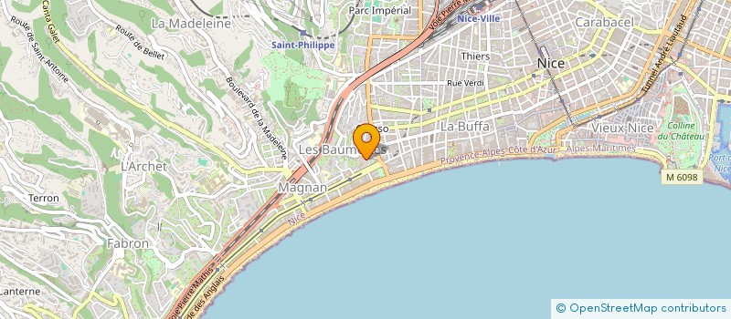 localisation de l'entreprise SCI BRAVO à NICE