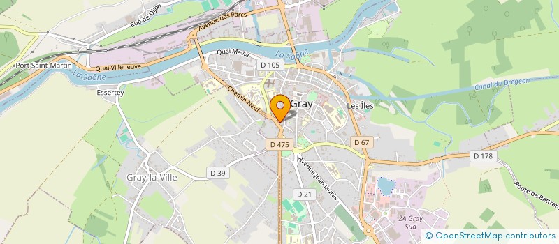 localisation de l'entreprise SCI BRAVO LEVEAU  SAUVIGNEY-LES-GRAY