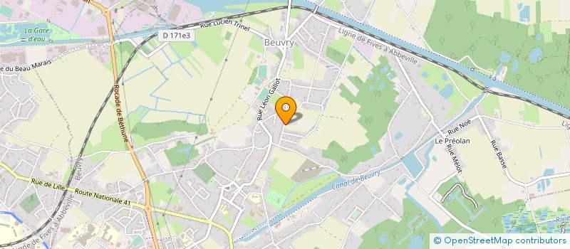 localisation de l'entreprise SCI BRAY  BEUVRY