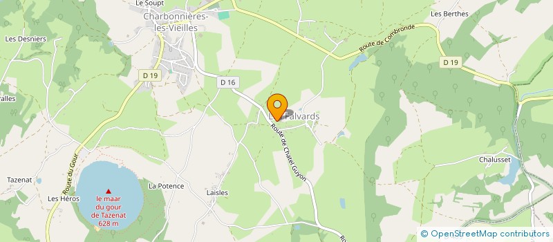 localisation de l'entreprise SCI BRAYNANT  CHARBONNIERES-LES-VIEILLES