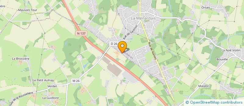 localisation de l'entreprise SCI BRAZ  TREILLIERES