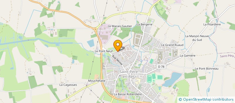 localisation de l'entreprise SCI BRAZEAU  CHAUMES-EN-RETZ