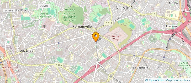 localisation de l'entreprise SCI BRAZZA  ROMAINVILLE