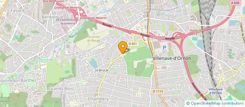 localisation de l'entreprise SCI BRAZZAVILLE  LEOGNAN