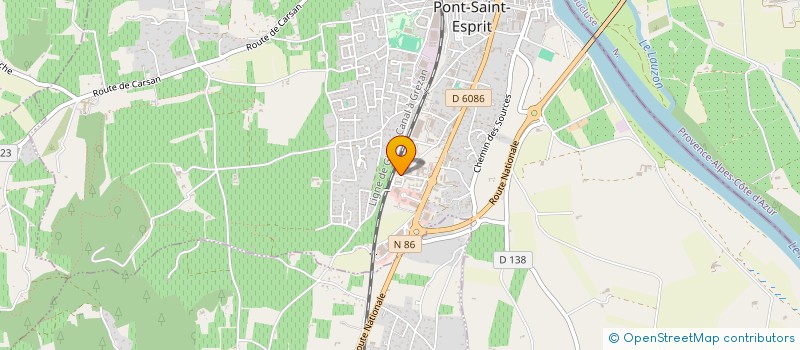 localisation de l'entreprise SCI BRB  PONT-SAINT-ESPRIT