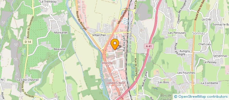 localisation de l'entreprise SCI BRC  VOGLANS