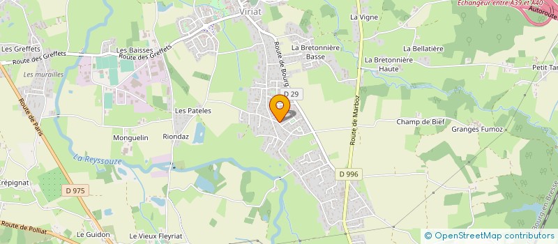 localisation de l'entreprise SCI BRC RECAMIER à VIRIAT