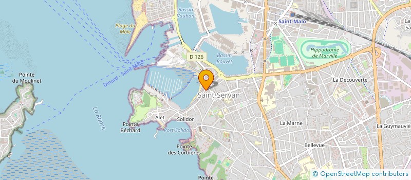 localisation de l'entreprise SCI BRC2022  SAINT-MALO