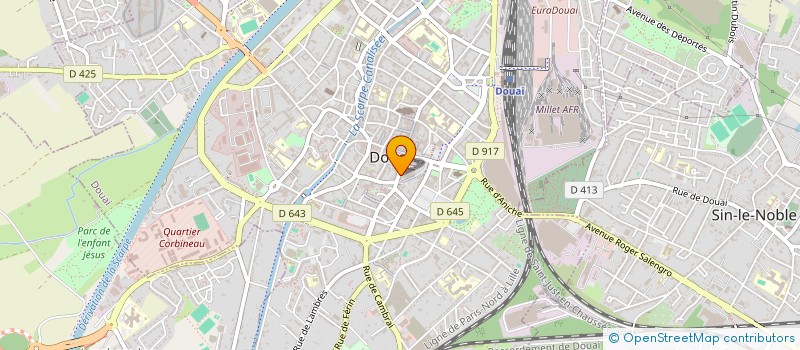 localisation de l'entreprise SCI BRD à DOUAI