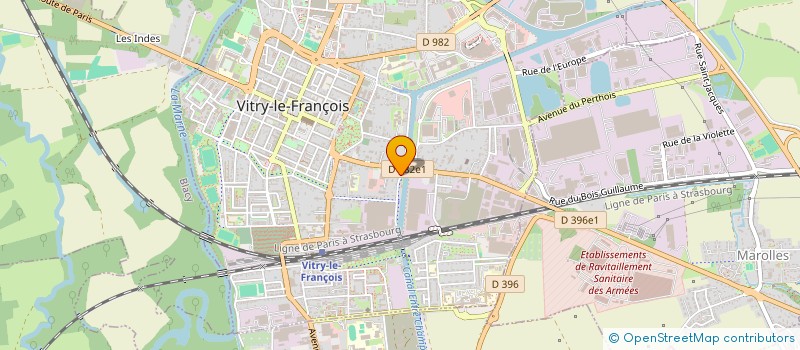 localisation de l'entreprise SCI BRE à VITRY-LE-FRANCOIS