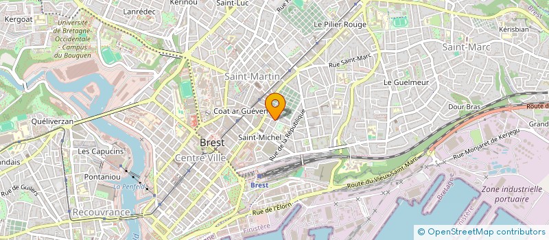 localisation de l'entreprise SCI BRE  BREST