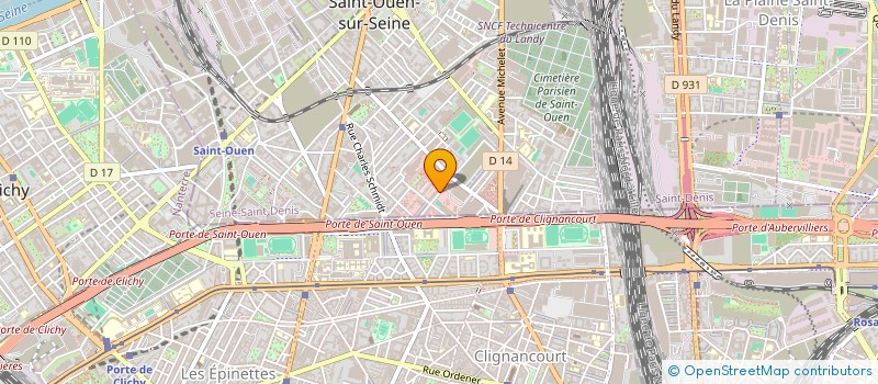 localisation de l'entreprise SCI BREAKINSU  SAINT-OUEN-SUR-SEINE