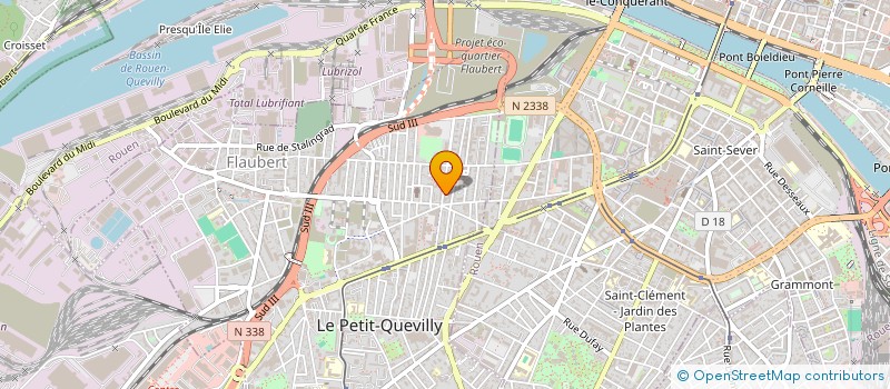 localisation de l'entreprise SCI BREARD L'ANNEXE  LE PETIT-QUEVILLY