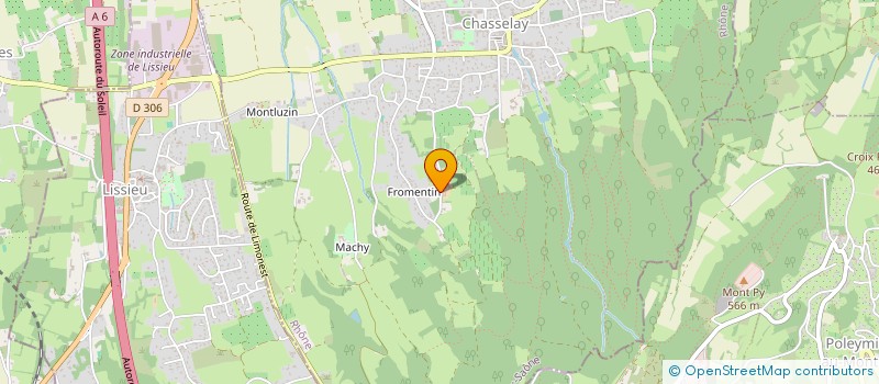 localisation de l'entreprise SCI BREBANT  CHASSELAY