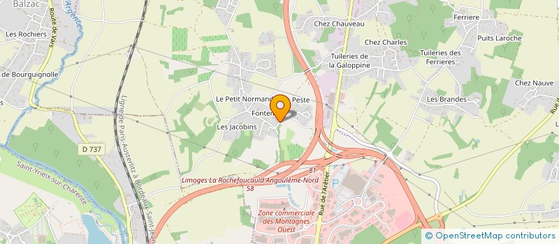 localisation de l'entreprise SCI BREBINAUD INVESTISSEMENT à CHAMPNIERS