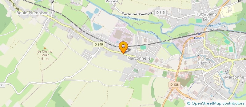 localisation de l'entreprise SCI BREBION  BOUIN-PLUMOISON