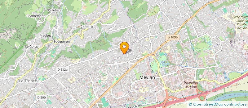 localisation de l'entreprise SCI BREC  CORENC