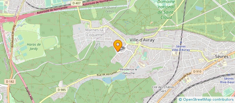 localisation de l'entreprise SCI BRECHOME  VILLE-D'AVRAY