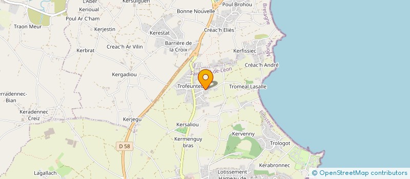 localisation de l'entreprise SCI BRECOR  SAINT-POL-DE-LEON