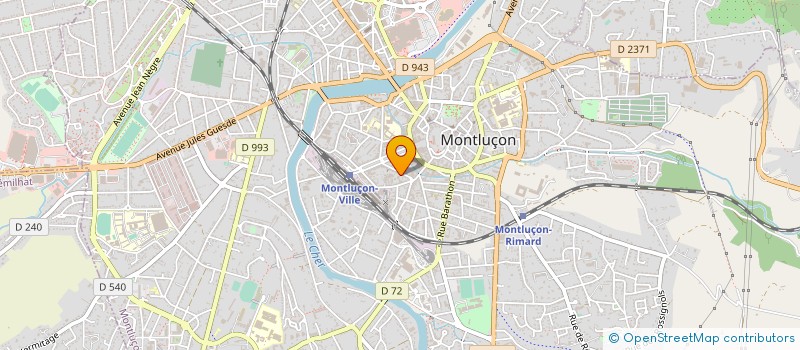 localisation de l'entreprise SCI BREDA à MONTLUCON