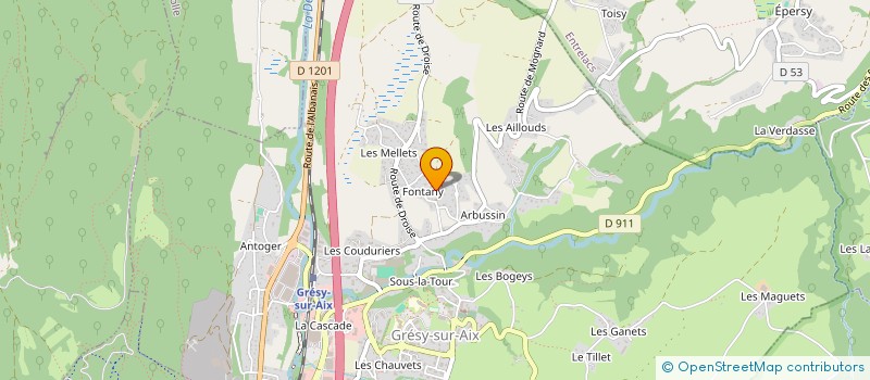 localisation de l'entreprise SCI BREDA  GRESY-SUR-AIX