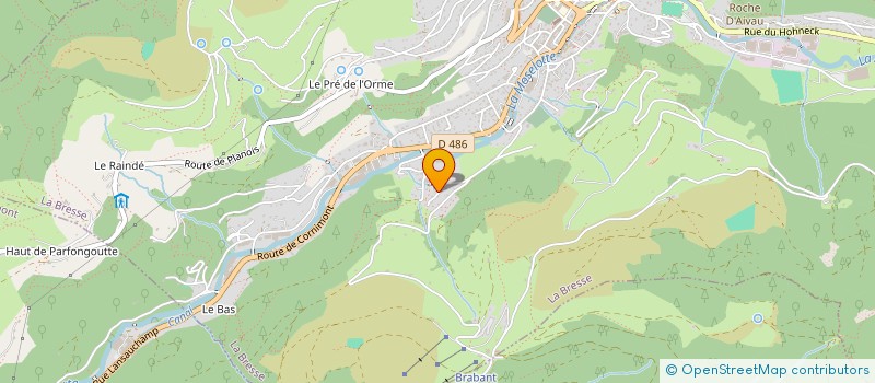 localisation de l'entreprise SCI BREDAT ET FILLE  LA BRESSE