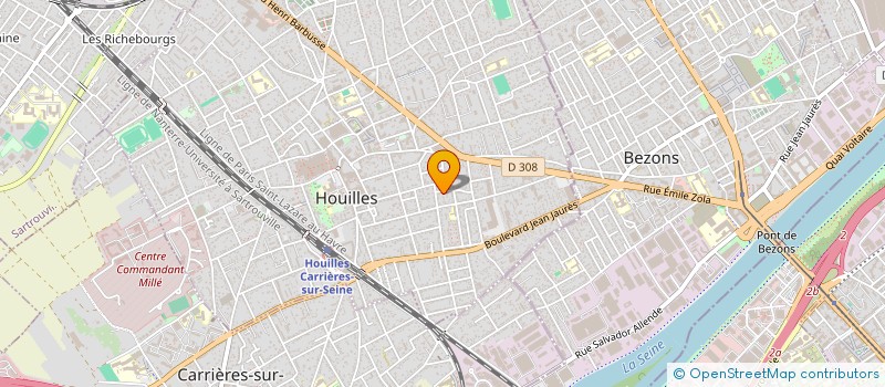 localisation de l'entreprise SCI BREDGI  HOUILLES