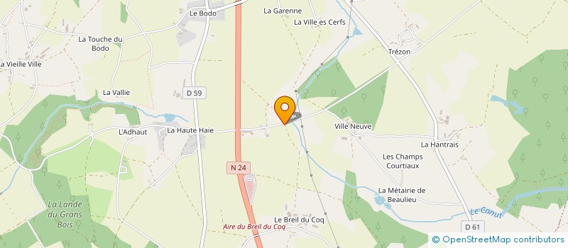 localisation de l'entreprise SCI BREGERE 2000  PLELAN-LE-GRAND