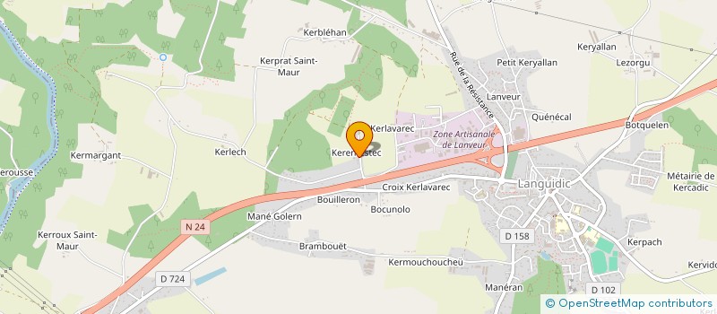 localisation de l'entreprise SCI BREGHENO  LANGUIDIC