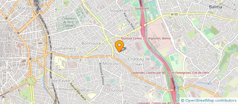 localisation de l'entreprise SCI  BREGUET CAROSSE  TOULOUSE