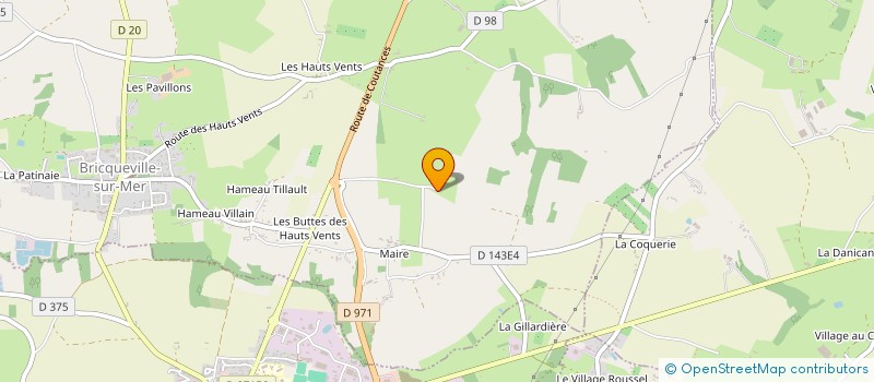 localisation de l'entreprise SCI BREHAL HLD  BRICQUEVILLE-SUR-MER