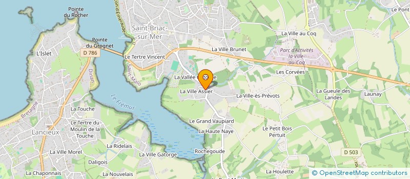 localisation de l'entreprise SCI BREHAT  SAINT-BRIAC-SUR-MER