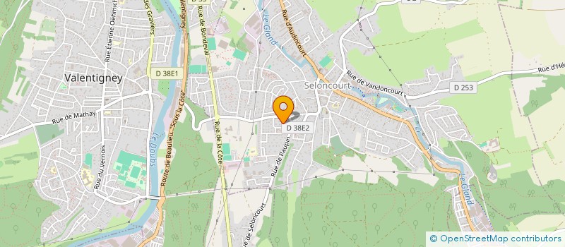 localisation de l'entreprise SCI BREIL HAUTERIVE  SELONCOURT