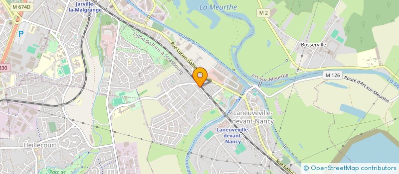 localisation de l'entreprise SCI BREIZ  LANEUVEVILLE-DEVANT-NANCY