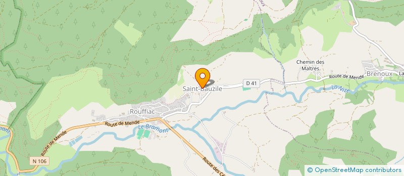 localisation de l'entreprise SCI BREIZH  SAINT-BAUZILE