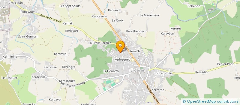 localisation de l'entreprise SCI BREIZH AVENIR  ERDEVEN