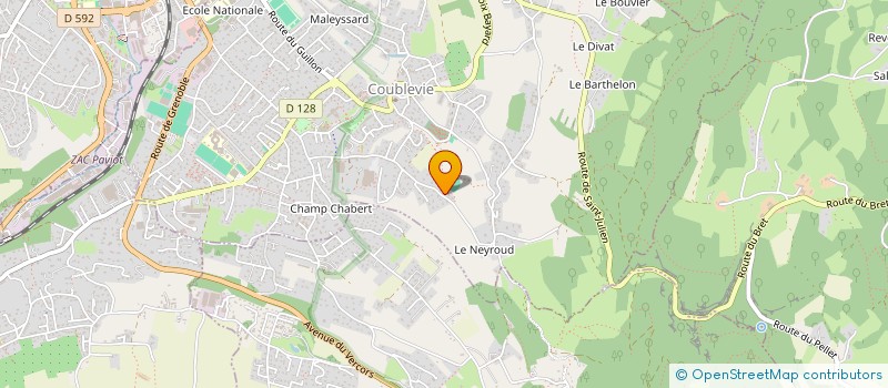 localisation de l'entreprise SCI BREIZH COUVERT  COUBLEVIE