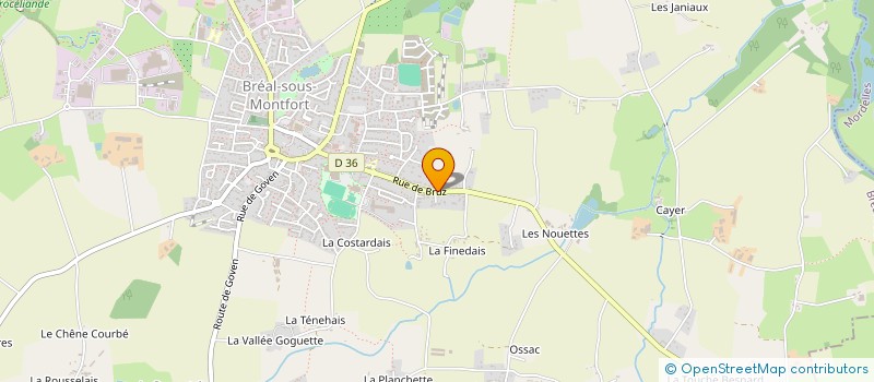 localisation de l'entreprise SCI BREIZH INVESTISSEMENT LAUDAM  BREAL-SOUS-MONTFORT