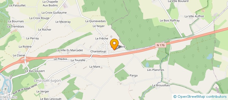 localisation de l'entreprise SCI BREIZH LOC  JUGON-LES-LACS