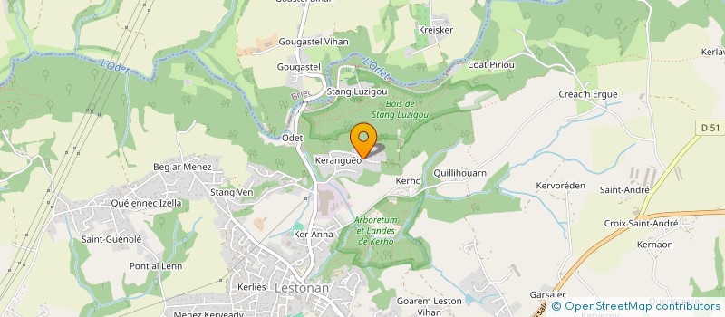 localisation de l'entreprise SCI BREIZH-PACA  ERGUE-GABERIC