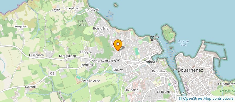 localisation de l'entreprise SCI BREIZH RESIDENCE  DOUARNENEZ