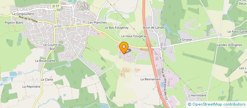 localisation de l'entreprise SCI BREIZH TC  LAILLE