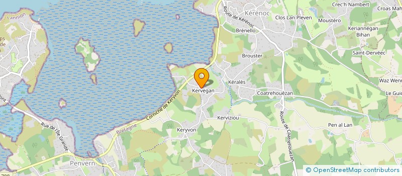 localisation de l'entreprise SCI BREIZH TOGUNA  PLEUMEUR-BODOU